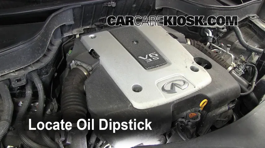 2010 Infiniti FX35 3.5L V6 Oil Check Oil Level